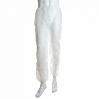 LUHEPA | Pantalón industrial blanco en polipropileno - Talla XL