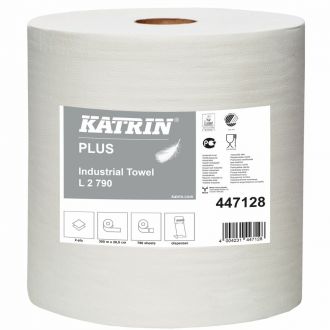 KATRIN | Bobina Industrial Plus 2 capas blanca