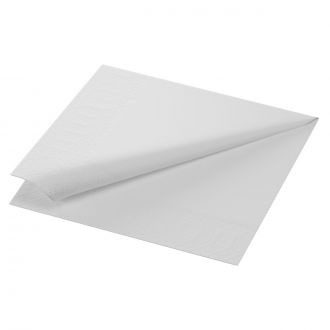 DUNI | Servilleta tisu, 1 capa, blanca - 33 x 33 cm