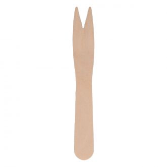 Tenedor pincho de madera - 8,5 cm