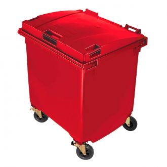 MAYA | Contenedor con tapa plana modelo 2015 rojo - 1100 L