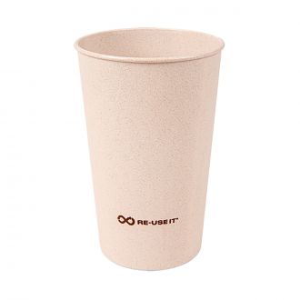 Vaso reutilizable beige - 330 ml