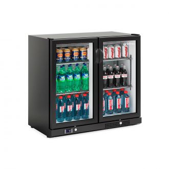 Armario horizontal refrigerado negro - 90 x 51 cm