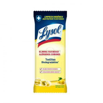 LYSOL | Toallitas higiénicas multiusos limón
